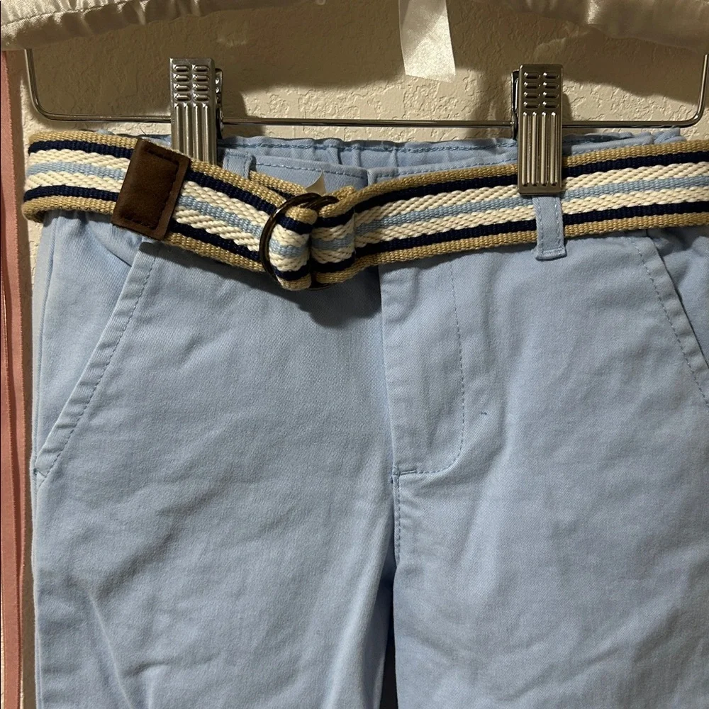 Gymboree Boys Belted Chino Pants - Garden Party - Blue